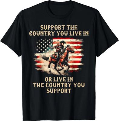 Unterstütze das Land, in dem du lebst oder lebst, wo du unterstützt. Geschenk Unisex T-Shirt