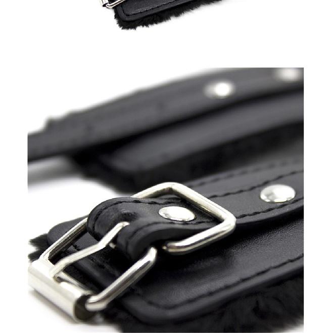 Handcuffs Sexy Metal Adjustable PU Leather Plush Restraints Slave Erotic Wives Cuff Sex Toys for Couples Adult Games