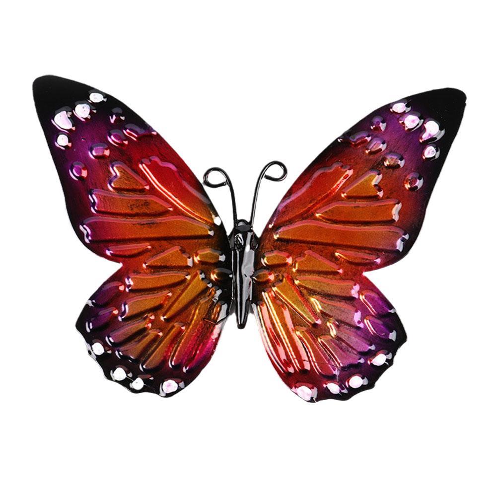 

Металлическое украшение в виде бабочки, вдохновляющая скульптура, декор, произведение искусства, настенный миниатюрный сад, открытый S1B1