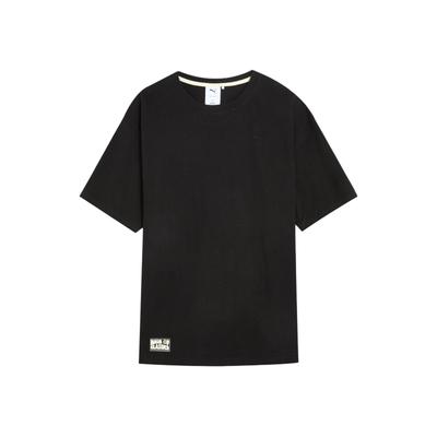 Classics Select Haus Round Neck Dopamine Casual Simple Short Sleeve T-Shirt Unisex Tops Black 631558-01