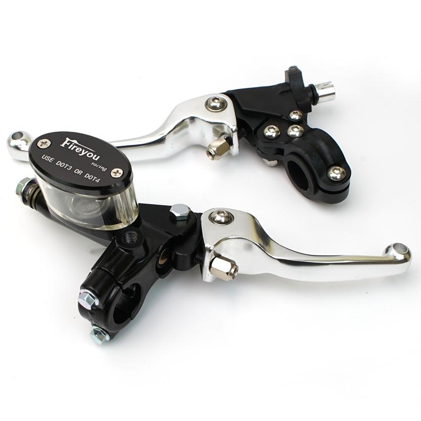 Pit Bike Motocykl skládací brzdová spojka s přední pumpou Pro CRF KLX YZF RMZ Dirt Bike Hydraulické páky hlavního válce