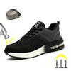Indestructible Safety Shoes For Men Steel Toe Anti-puncture Men's Work Shoes Lightweight Slip Resistant Air Cushion Sneaker