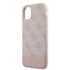 Guess Guhcn61G4Glpi iPhone 11 / Xr 6,1 Różowy/Pink Twarde Etui Kolekcja Pasków 4G