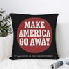 Nu Det Nu Uk Greenland Flag  Pillowcase Polyester Cushion Cover Gift MAGA   Throw Pillow Case Cover Home Zippered 4040cm
