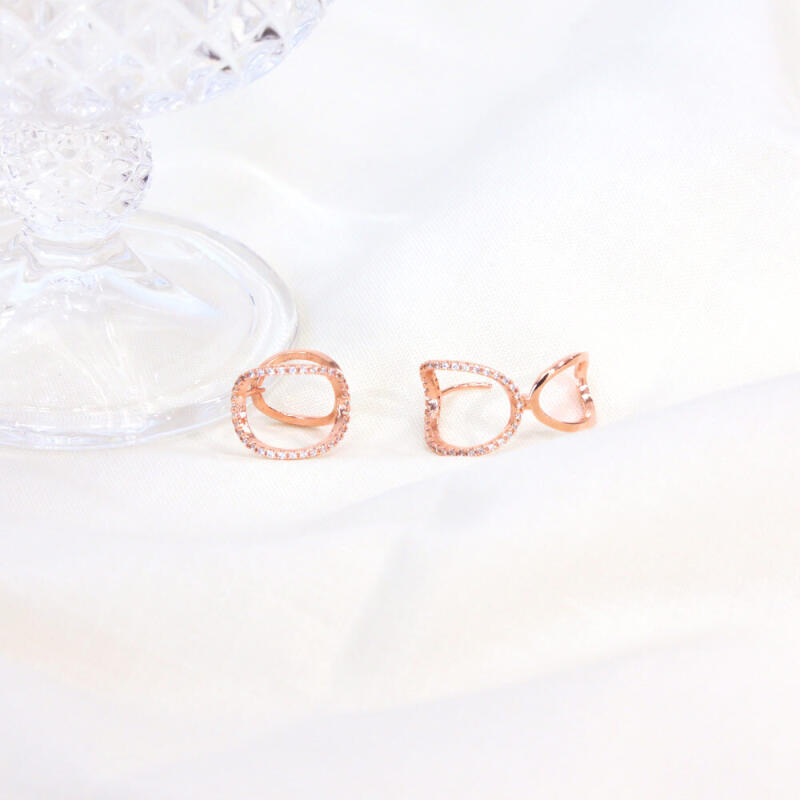 14K Gold Pin Oha One-Touch Earrings