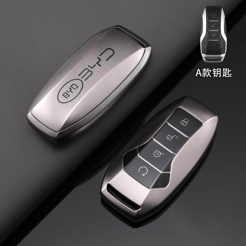 

Silver TPU Car Flip Remote Key Case Cover Holder Shell Fob For BYD Song Plus Atto 3 Han EV Tang DM Qin Seal Dolphin Accessories