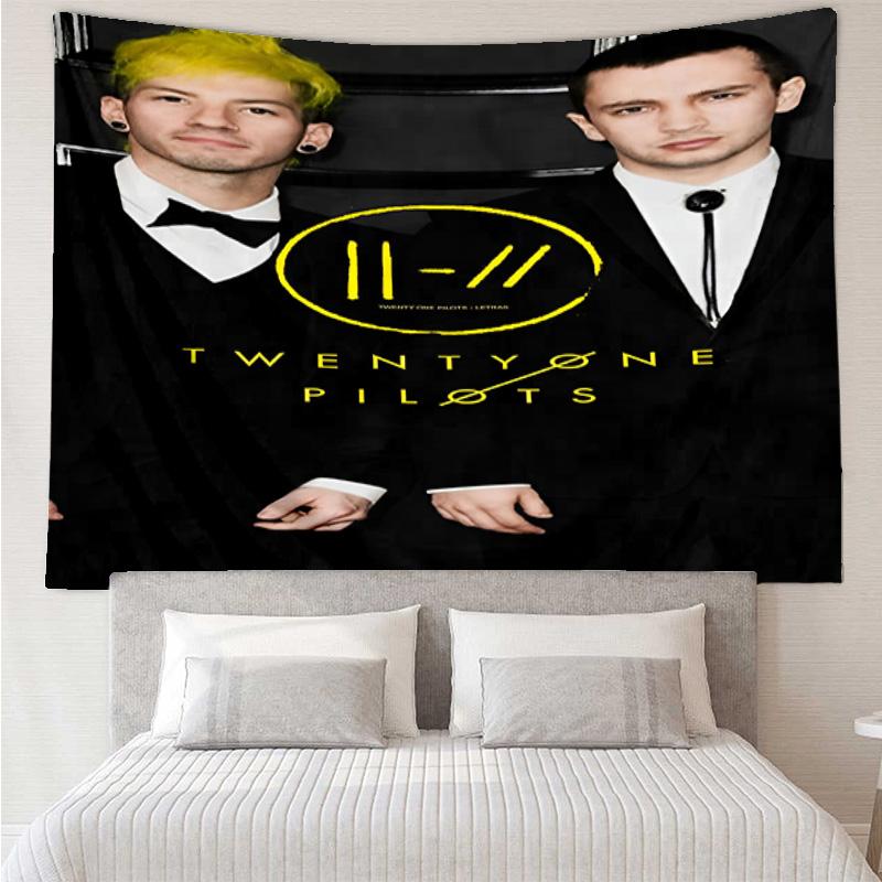 Twenty One Pilots Music Evolution Quick-Dry Tapestry Hanging for Bedroom,Livingroom, Playroom,Decor Art Room Wall Tapestry Holiday and Birthday Gifts