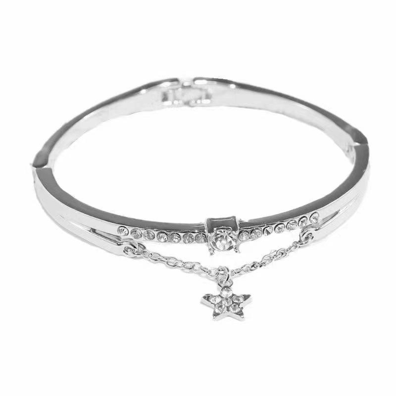 Chic Rhinestone Zircon Jewelry Set: Necklace, Earrings, Ring & Watch for Women