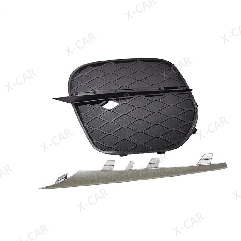 Car Front Bumper Fog Light Foglamp Grille Cover Frame Trim Cap Hood Bezel Lid For BMW X5 E70 2011 2012 2013
