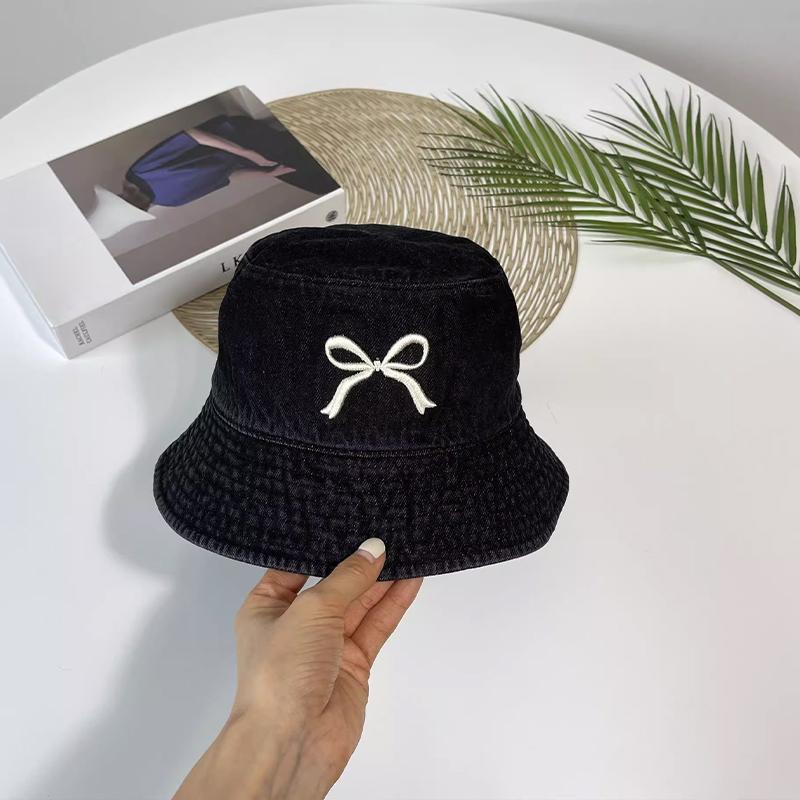 Black Cowboy Bucket Hat Fashion Korean Versatile Casual Hat Japanese Bucket Hat