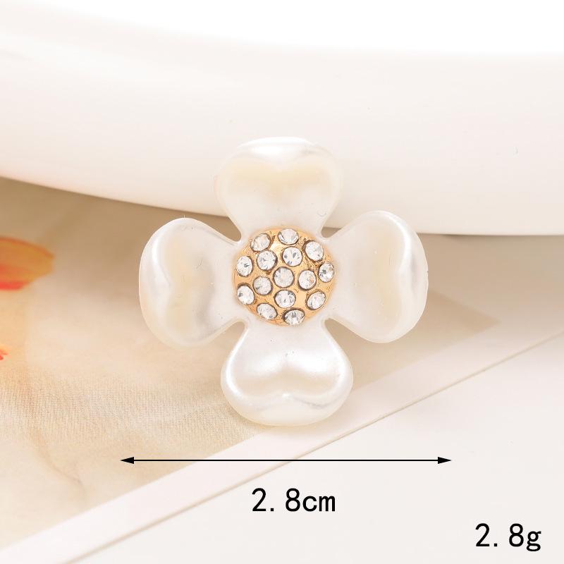 Pearl Flower Five-Petal DIY Phone Case Teardrop Clog Embellishments