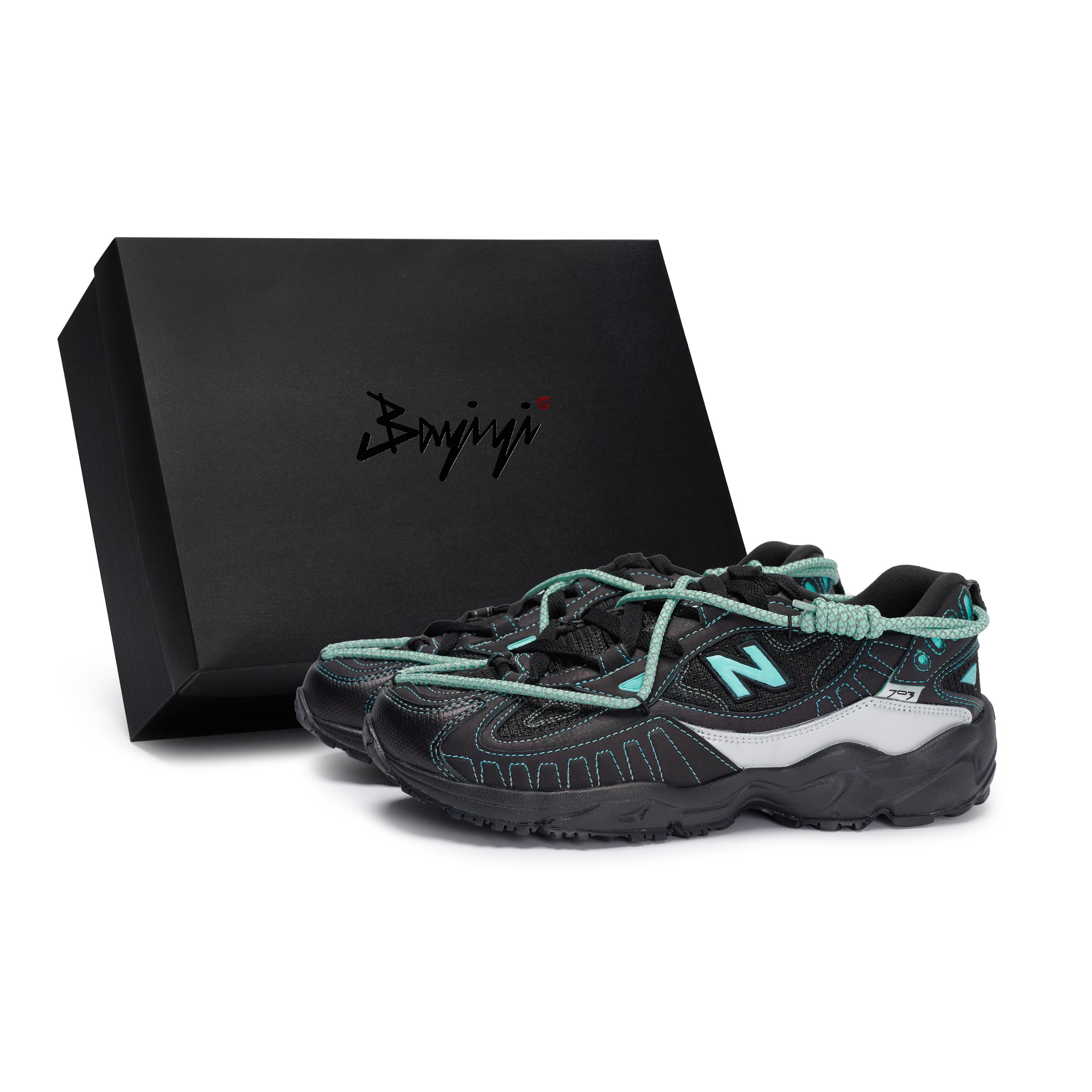 

New Balance NB 703 Moisture Wicking And Breathable Low top Outdoor Shoes Women s Black Blue WL703CB(Team80-S-BOX) 35