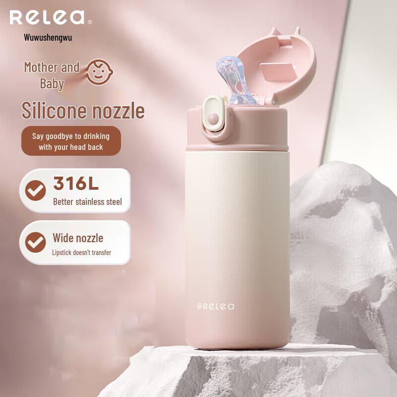RELEA 316L Stainless Steel Insulated Straw Water Bottle