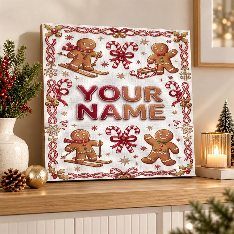 Christmas Custom Name Text 5D Diamond Painting Kit DIY Full Drill Diamond Art Decoration