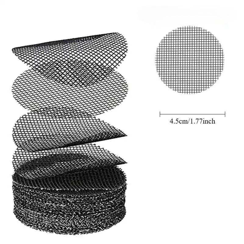 

50pcs Mesh Pad Mat Grid Round Drainage Hole Screen for Pot Bottom Prevent Soil Loss Anti Bonsai Flower Plant Gardening Tools