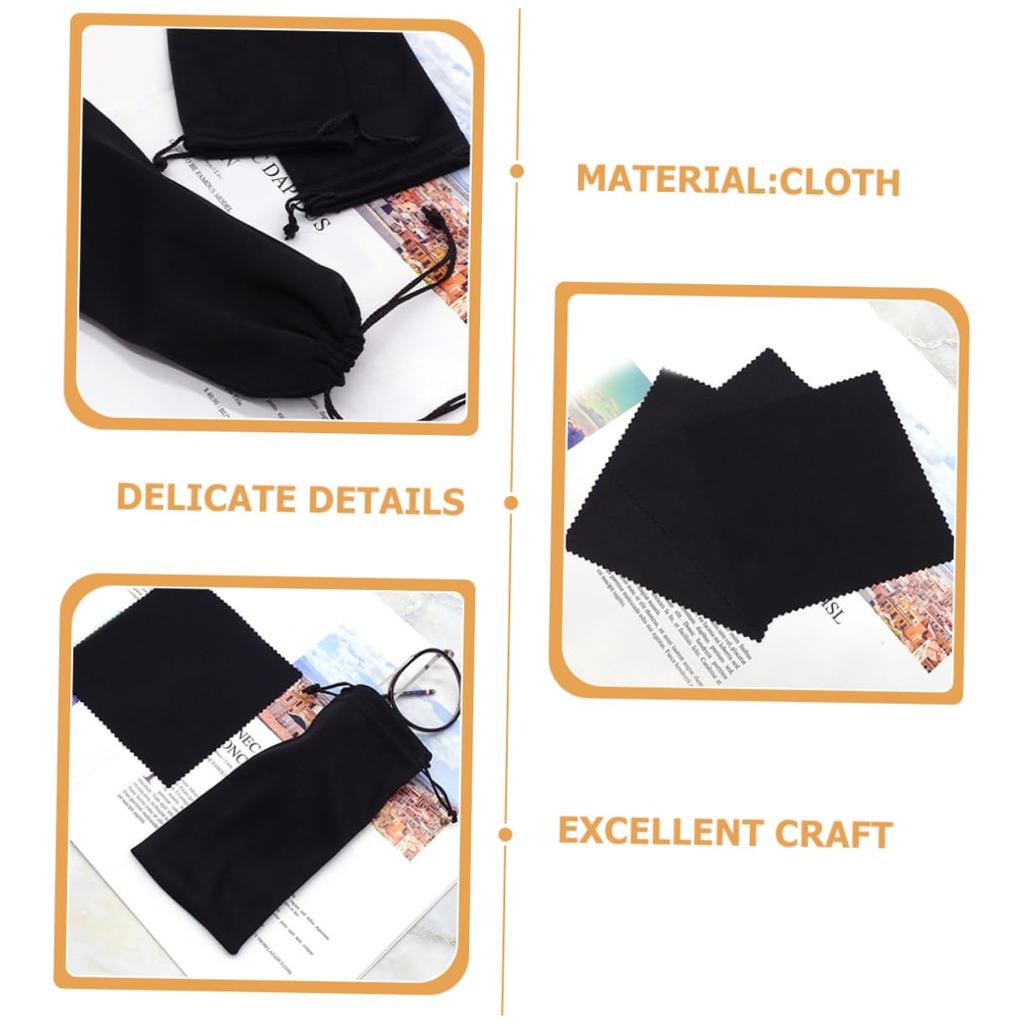 Brillenetui Stilvoll Weich mit Kordelzug für Einfach für Kleine Sonnenbrillen und Lesebrillen 20er-Pack Beutel, Design, Material, Aufbewahrung,