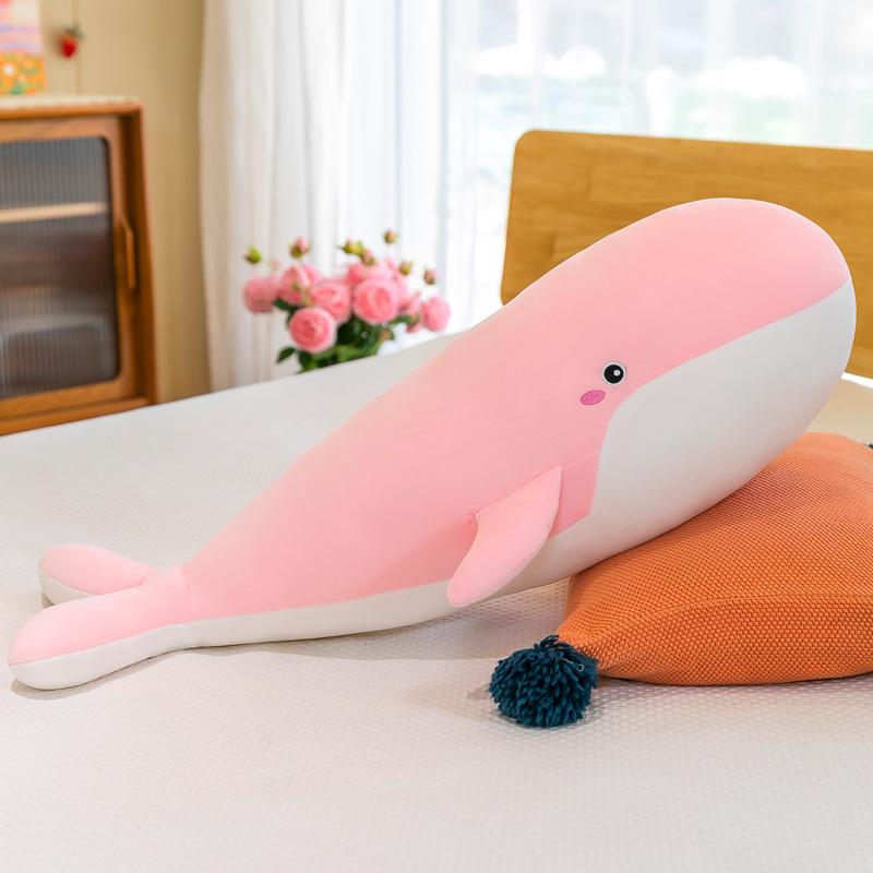 55cm Giant Washable Soft Stuffed Plush Whale Toys Ocean Animal Doll Giant Whale Plushie For Children Birthday for Kids Gifts