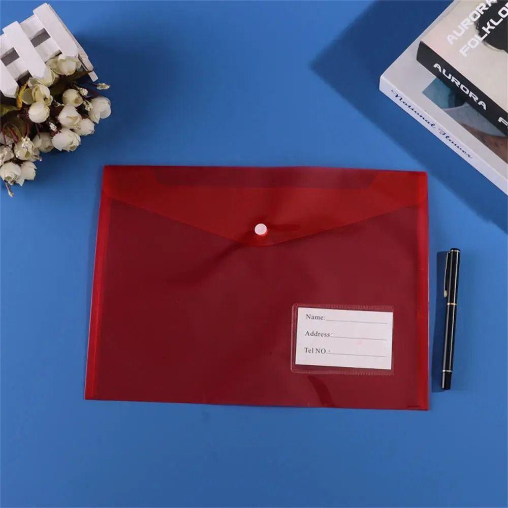 1 ks Zaklapávací knoflík Dokumentové desky Složky Průhledná obálka Kapsy s patentkou pro školu, kancelář, domov