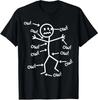 Ow Ow Ow Personnage Criant Drôle T-shirt Graphique T-shirt Unisexe