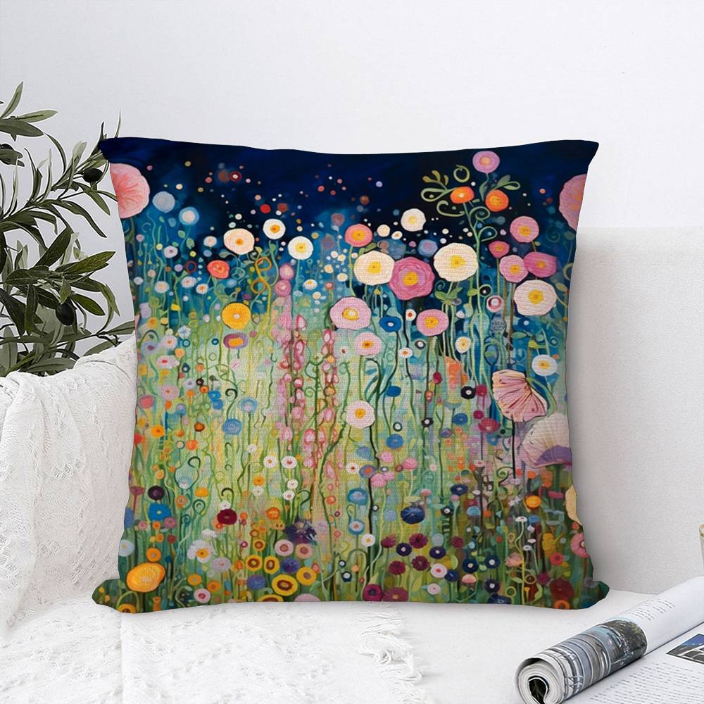 Wildflower Pillow Case High Quality Home Textile Double-sided Printing Short Plush Cushion Decoration Pillow Cover