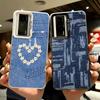 Retro-Denim-Muster Weiche Handyhülle für Xiaomi Redmi 15C 15 14C 13C 12C Poco X5 X6 X7 Pro X3 F8 F7 Ultra M8 13 12 Hülle Rückseite Sie