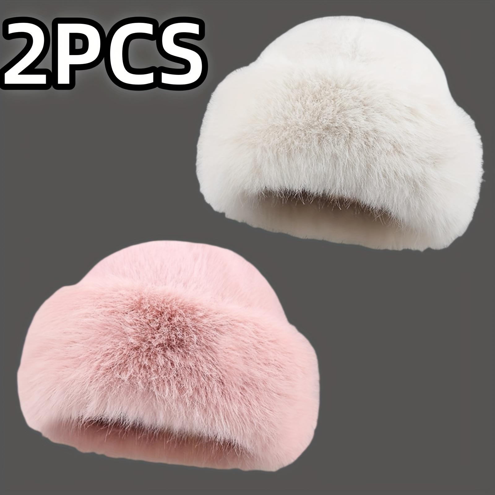 

2 Women s fleece warm hats - Fashionable appearance, thickened hats, suitable for outdoor activities in cold weather