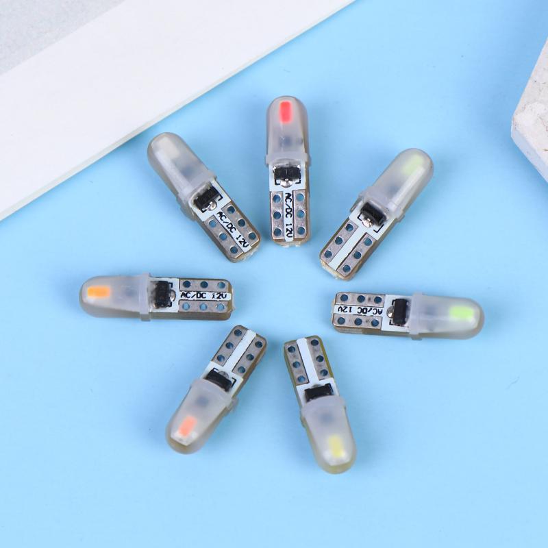 10pcs T5 LED Bulb 3014 2SMD Car Dashboard Instrument Cluster Light Set Suited for Car Interior Panel Gauge Illumination