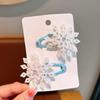 Shiny Children's Princess Snowflake Hair Clip - Versatile Duckbill Side Clip