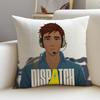 Rock DDispatchS Cushion Cover Breathable and skinfriendly linen pillowcase square removable and washable cushion