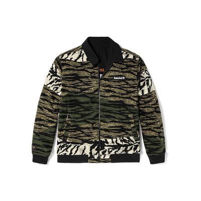 Timberland Neujahr Camouflage Tigerstreifen Wendefleecejacke Unisex Jacke Schwarz A27F5-001