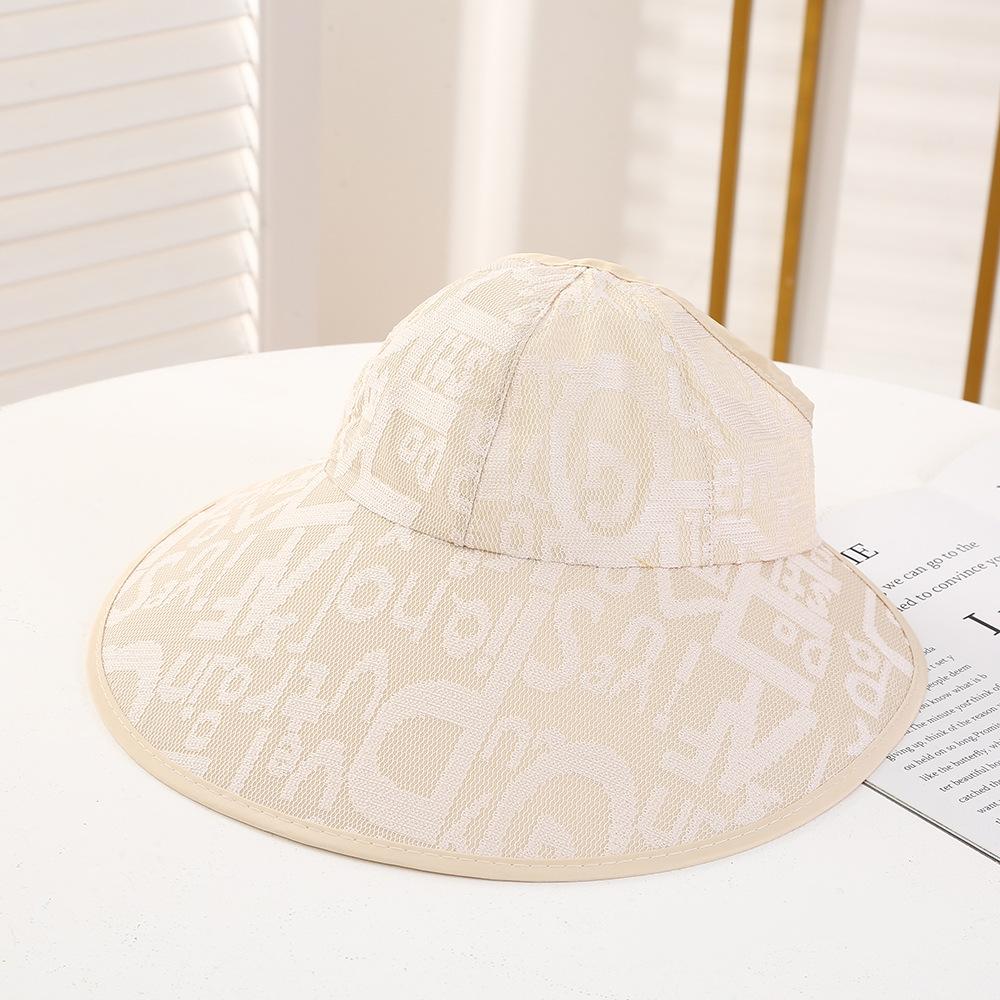 1Pc Summer Lace Empty Top Big Eaves Hat Children, New Big Brim Sun Hat Casual Ponytail Sun