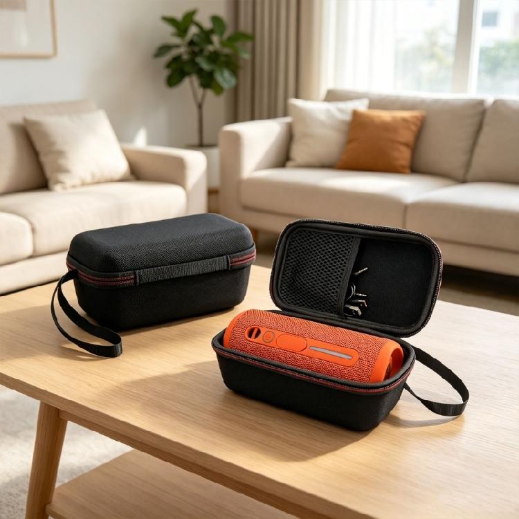 Speaker Travel Storage Handbag for M6 M9 Portable Speakers, Hard Shell Carry Case with Soft Lining and Side Grip Hold
