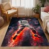 Football Player Action Area Rug Perfect for Decorate room Dining Room Balcony Bedrooms Antislip Carpet Office home decor Best for Christmas