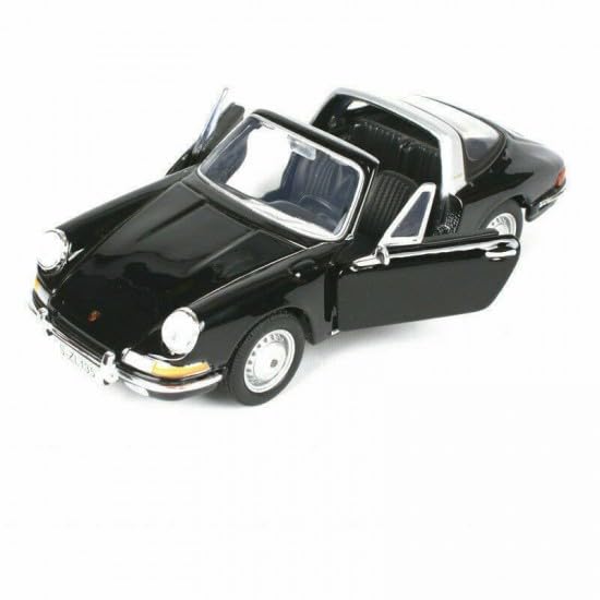 Burago Mini Car Porsche 911 Targa Convertible TARGA SPIDER 1967 1/32 (Black) [Item]