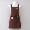 Women's Double Strap Breathable Kitchen Apron - Anti-Stain, Dirt-Resistant, Pretty Waist Uniform