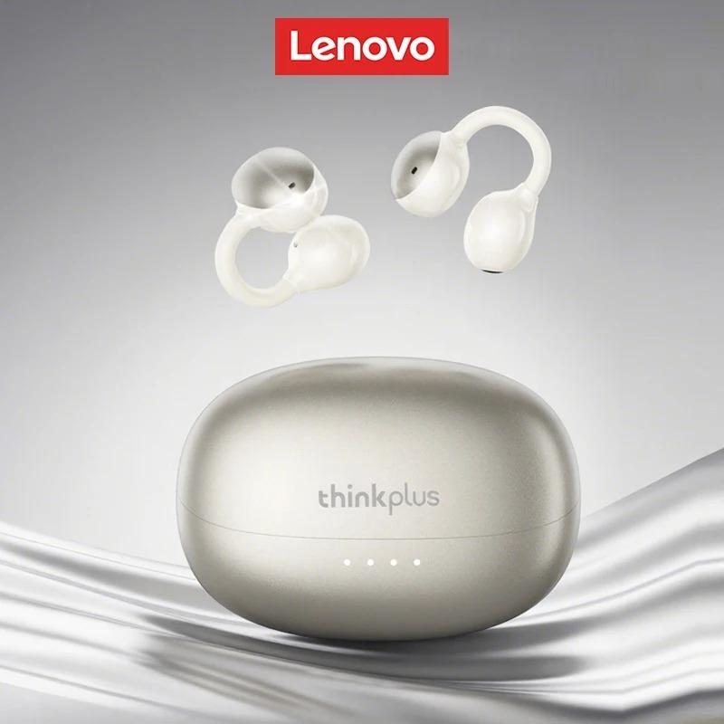 Original Lenovo LK6 Wireless Bluetooth 5.4 Ear Clip Headphone HIFI Sound Quality ENC Noise Reduction Earphones Long Endurance Earsets