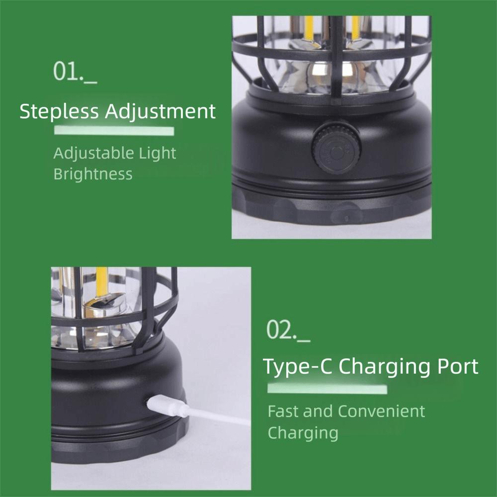 Rechargeable Camping Light Wear-resistant Fishing Lamp Table Lamp Atmosphere Light  Garden Lighting