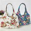 Women's Korean Style Canvas Tote Bag with Bowknot - Simple, Retro, and Perfect for Groceries or Your Phone