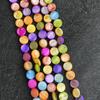 1String, Handmade Round Beads, 6×6mm, 8×8mm, Colourful Natural Shells Loose Spacer Beads for Jewelry Making DIY Necklace Bracelet Accessories, 38cm