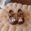 Spring Girls' Leather Tassel Mary Jane Shoes - Non-Slip Soft Sole Toddler Fashion.