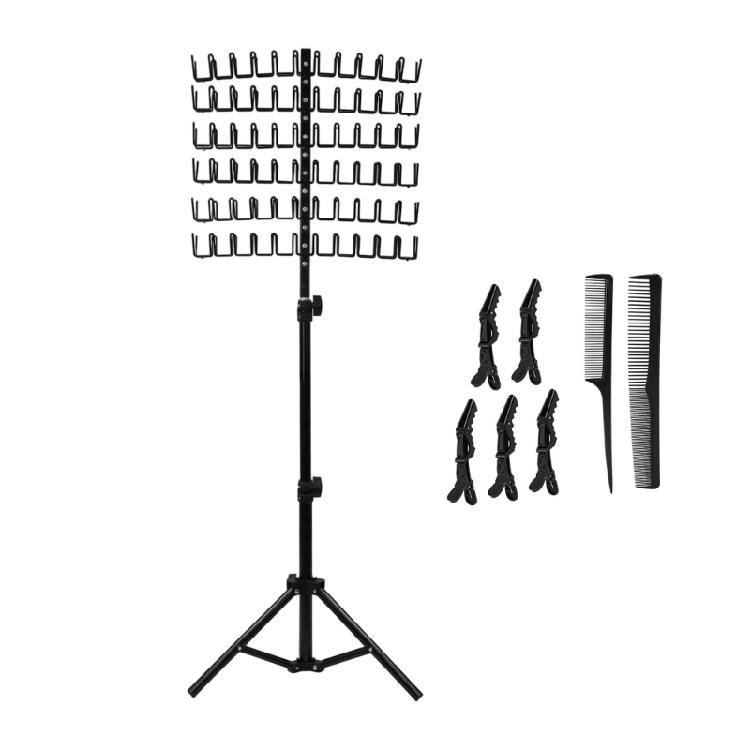 Braiding Hair Rack Hair Extension Holder Hanger,Hair Stand with Stylist Hair Braiding Tool for Hair Salon Home Traveling