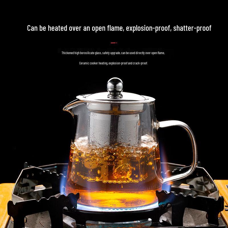 ZISIZ Heat-Resistant Glass Teapot