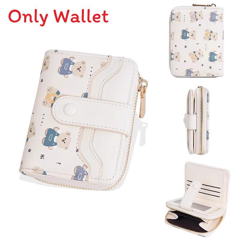 Cute Girls Wallet With Lock Closure Pu Material For Daily Use
