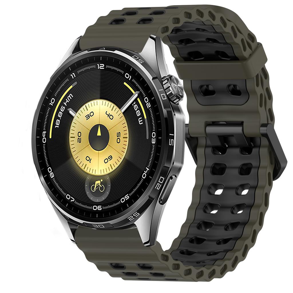 22mm Ocean Silicone Strap for Huawei Watch 5 GT6 Pro GT6 GT5-4-3-2 46mm Bracelet Wristband for Amazfit Bip 6 5 Balance 2 Correa