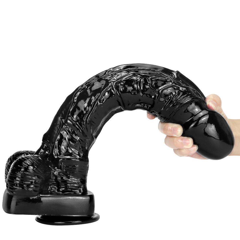 39CM Stor Pikk Svart Monster Kuk Dildo for Analt Analt Plugg Fisting BDSM Sex Anale Leker Realistisk Penis Fetisj