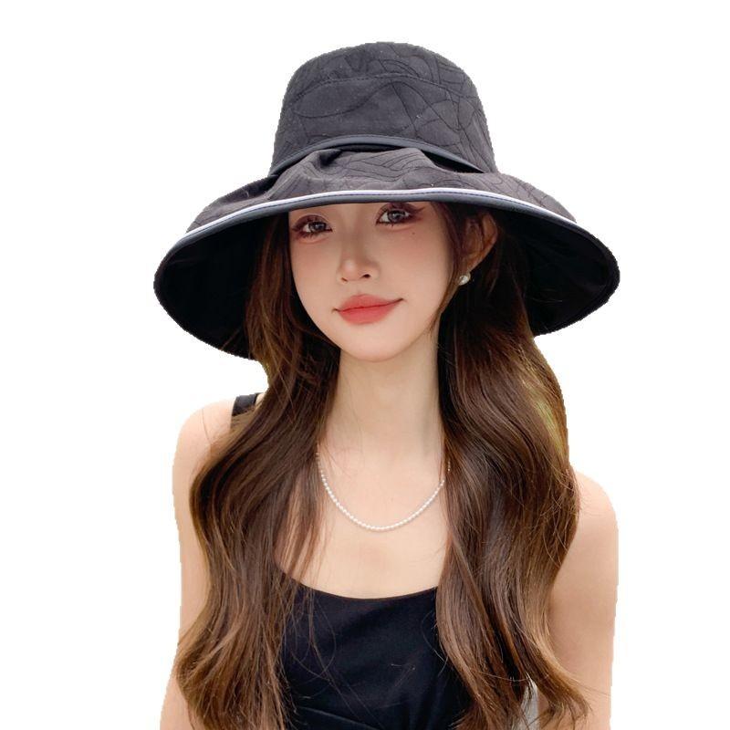 Summer Hat Women Sunscreen Bucket Hat Bow Travel Travel Big Edge Sunscreen Sun Hat