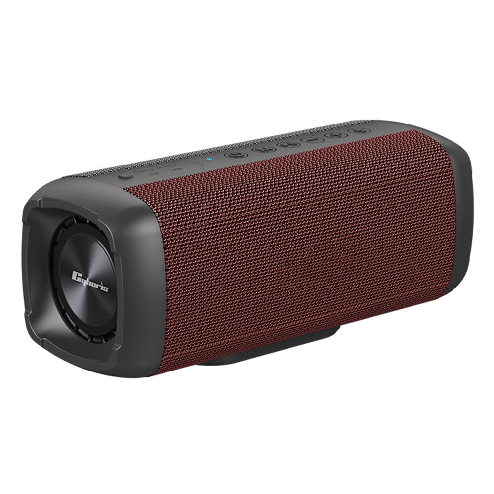 

CYBORIS S6 60W High Power Bluetooth-compatible Speaker Super Bass Subwoofer Waterproof TWS Stereo Speaker Red