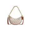 Coach Mira Coated Canvas With Calfskin Crossbody Bag, Shoulder Bag Medium Women's Chalk Polished Amber CM584-B4TXF