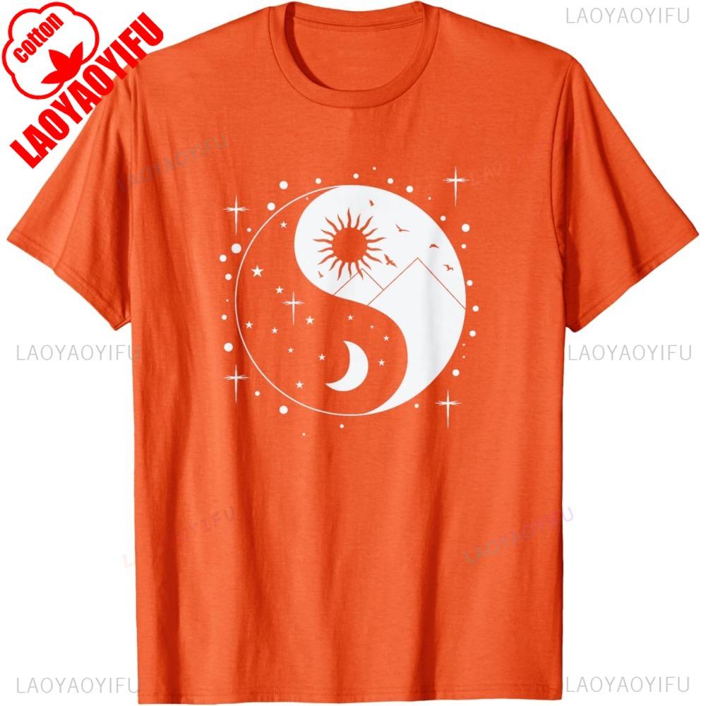 Chinese Martial Arts Tai Chi Philosophy Yin and Yang Graphic Printed TShirt Cotton Casual Fashion Short Sleeve Loose Man Tshirt