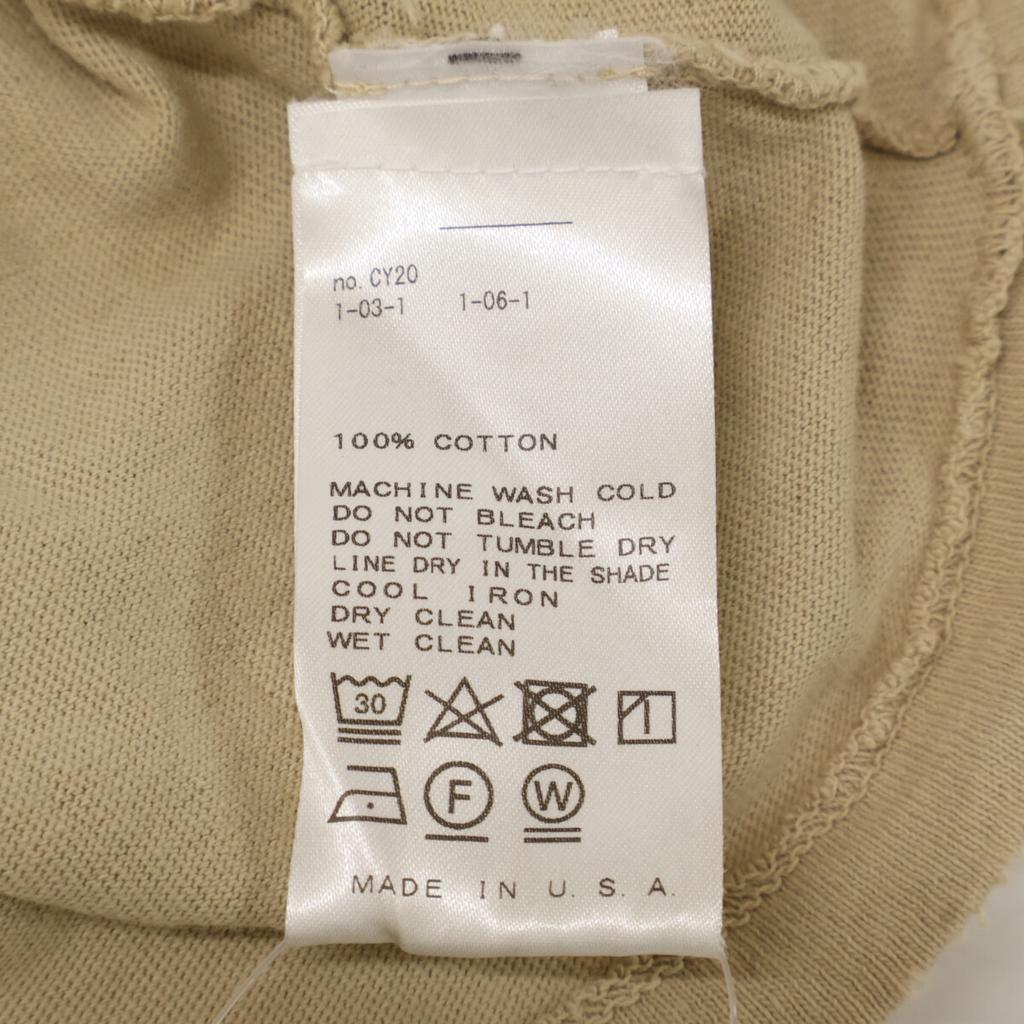 L'Appartement [New] 20-070-570-0006-3-0 NILI LOTAN Product Dyed Crew Neck Short Sleeve T-Shirt Tops 36 beigeUsed